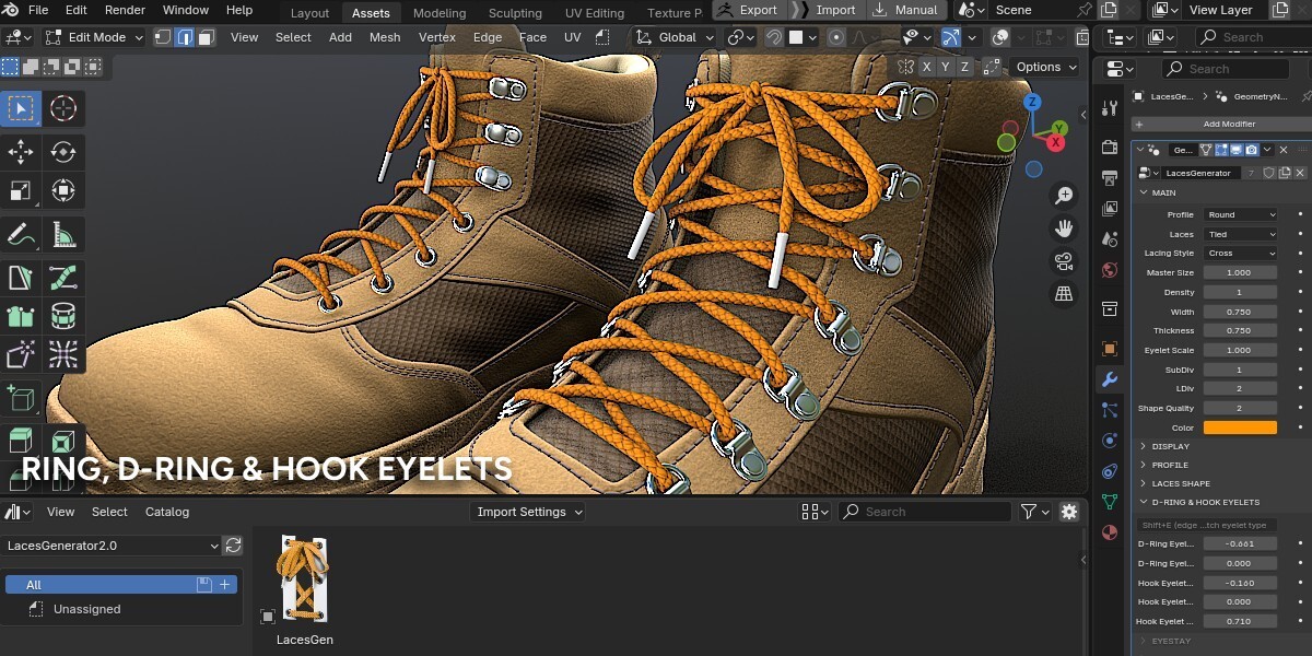 Laces Generator