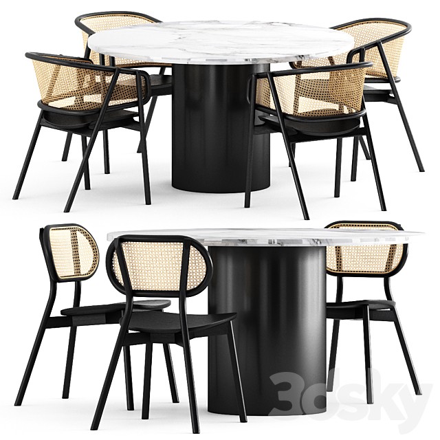 CANE ARMCHAIR - 01, CANE CHAIR - 03, e15 HIROKI