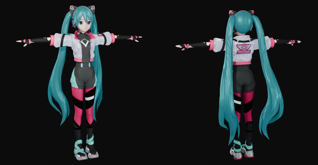 Hatsune Miku (Crossworlds) Premium for Blender 4.x