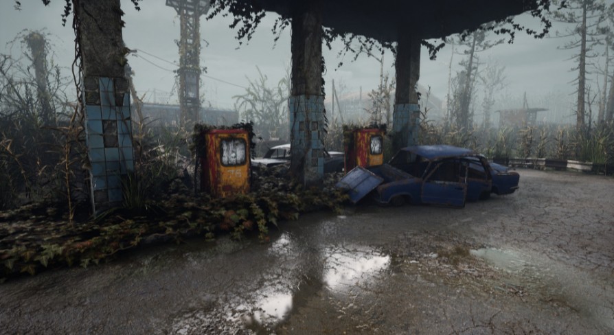 [UE5.0] Swampy industrial zone