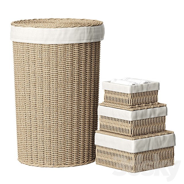 LAUNDRY BASKETS Set 01 ZARA HOME
