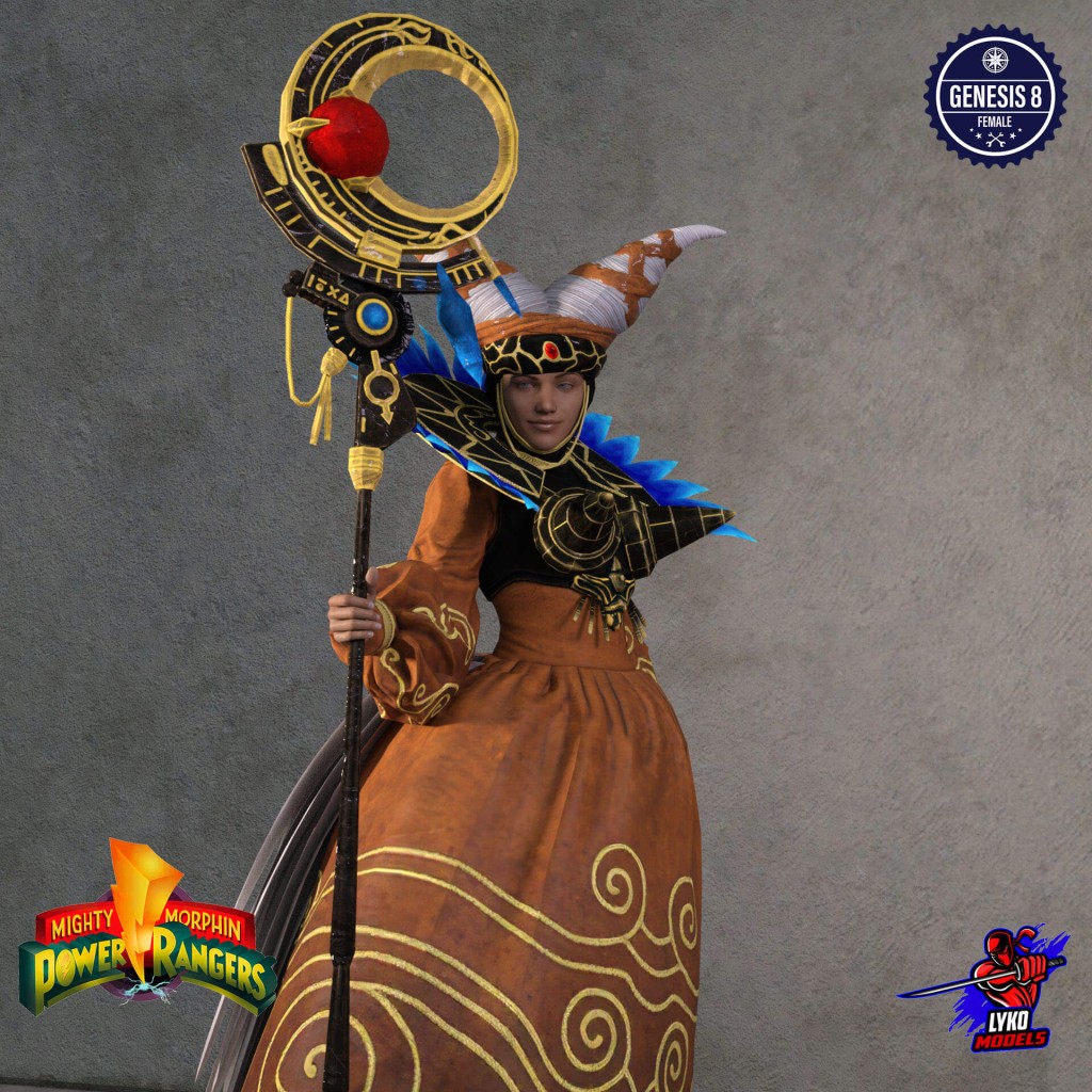 Lyko3D Rita Repulsa Outfit for G8F