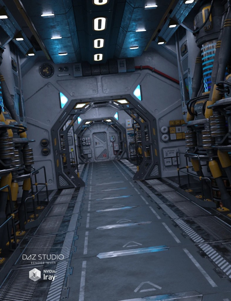 Sci-fi Engine Room A 