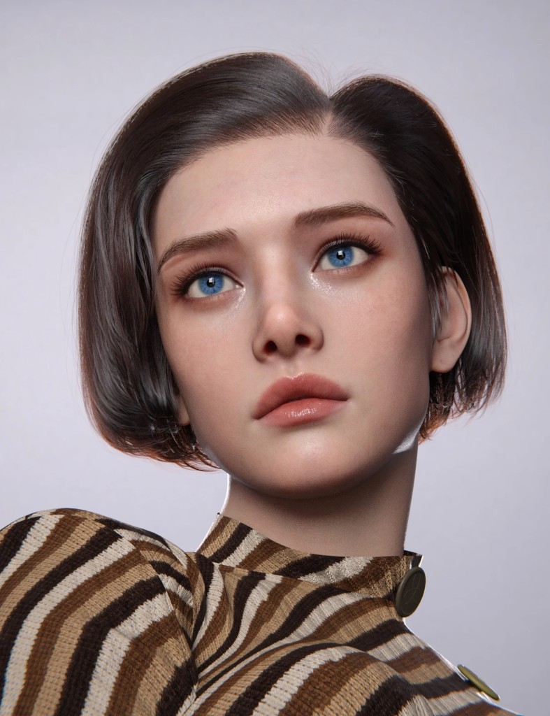 dForce AK Agile Hair for Genesis 9, 8, and 8.1 Female
