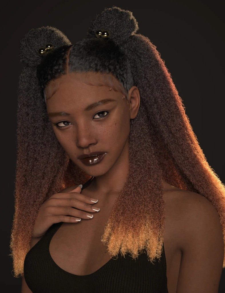 dForce AO Moonborn Hair for Genesis 9