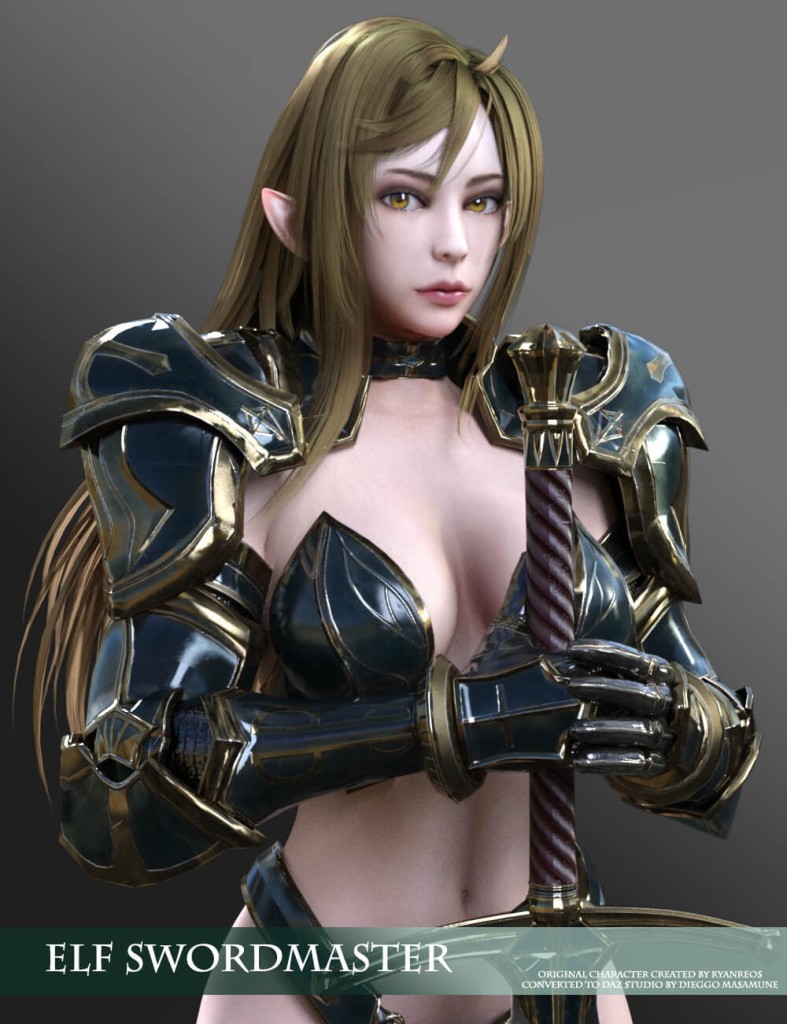 Elf Swordmaster for Genesis 8 and 8.1 Female