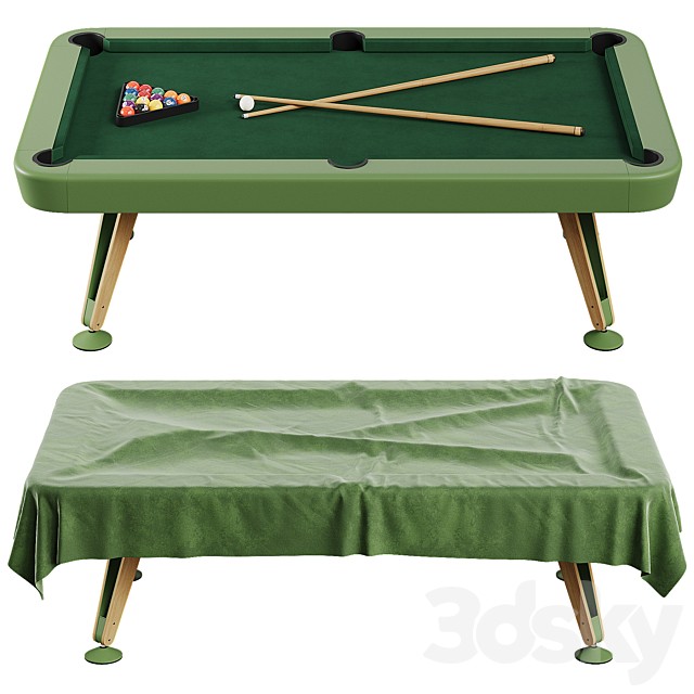RS Barcelona Diagonal Custom 8ft Pool Table