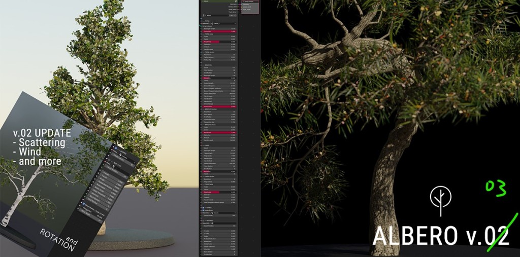 Albero - Geometry Nodes-Powered Tree Generator [v0.2]