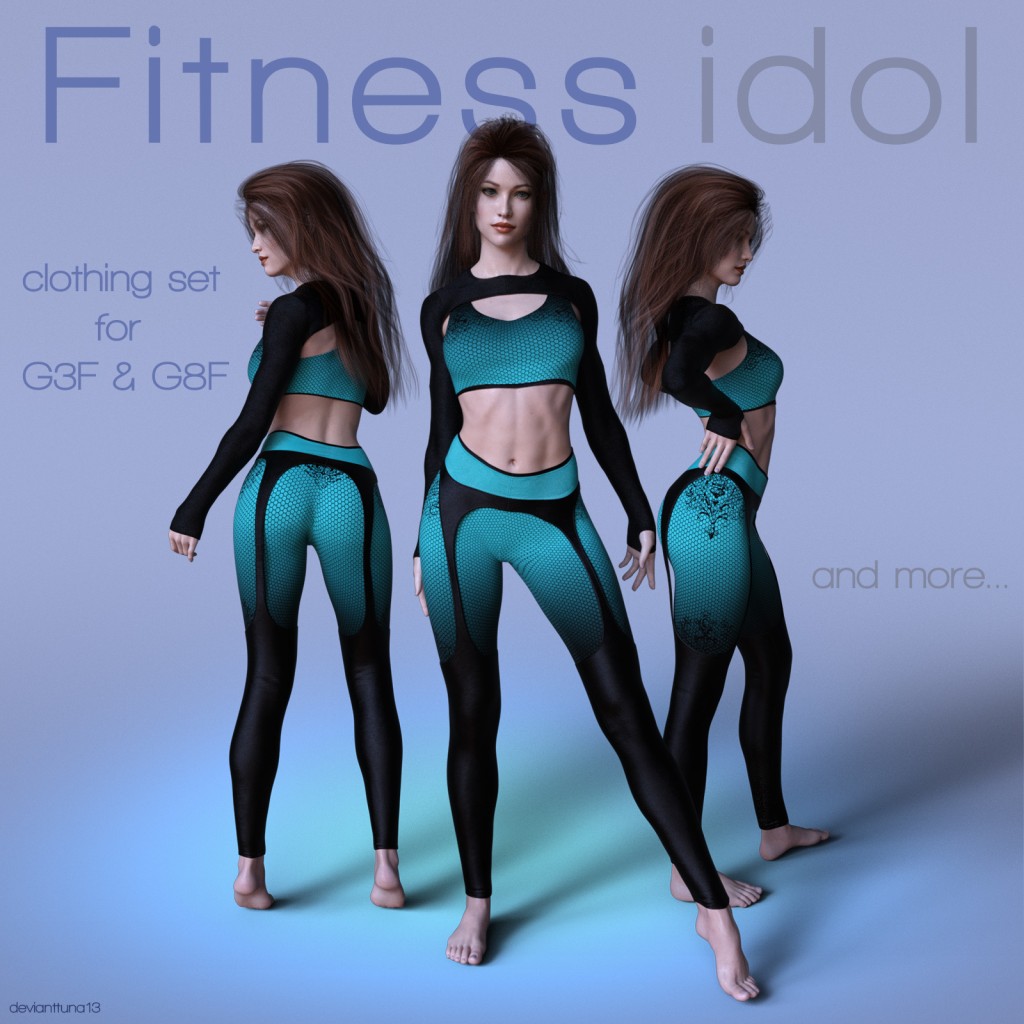 Fitness Idol Set for Genesis 8 Females