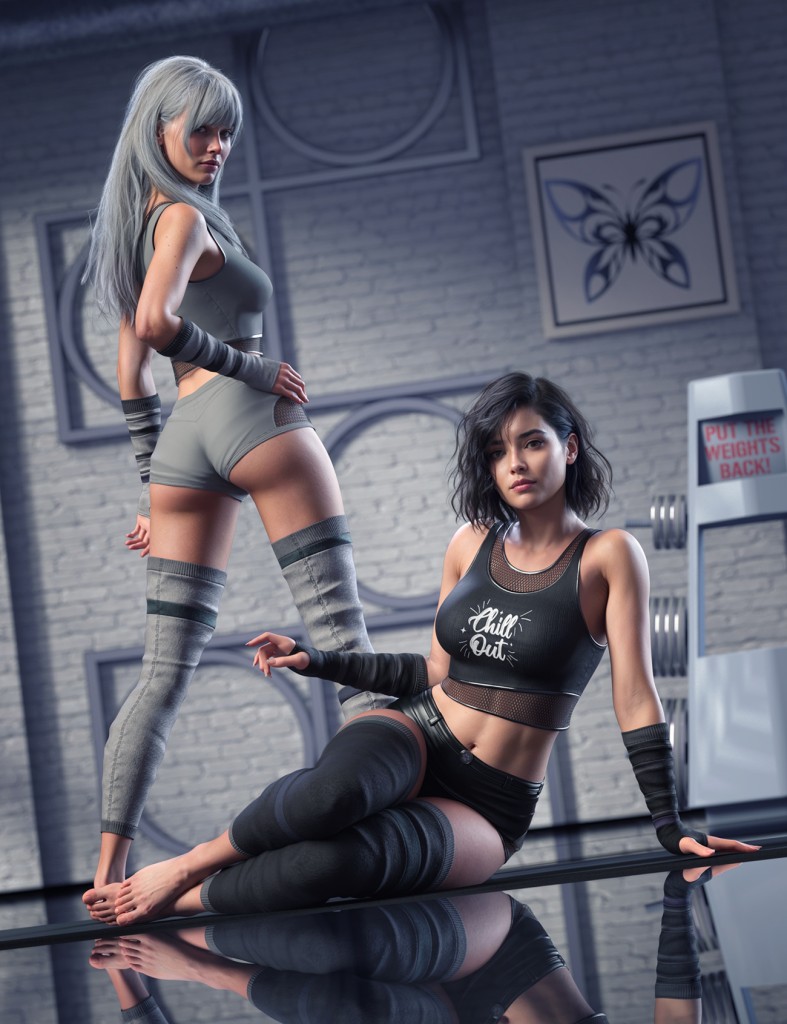 dForce Urban Infinity Outfit for Genesis 9, 8.1 and 8 Female