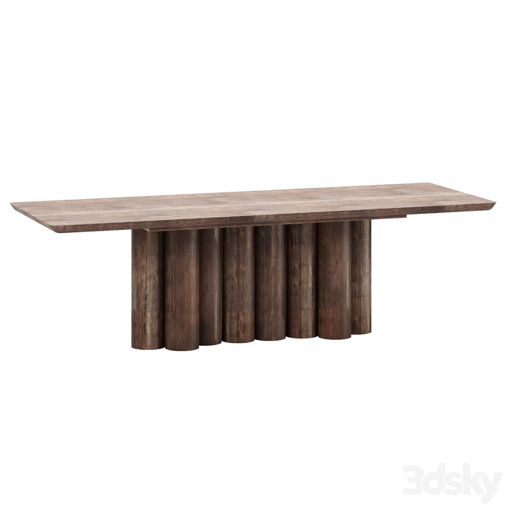 Beke Acacia Wood Rectangular Dining Table
