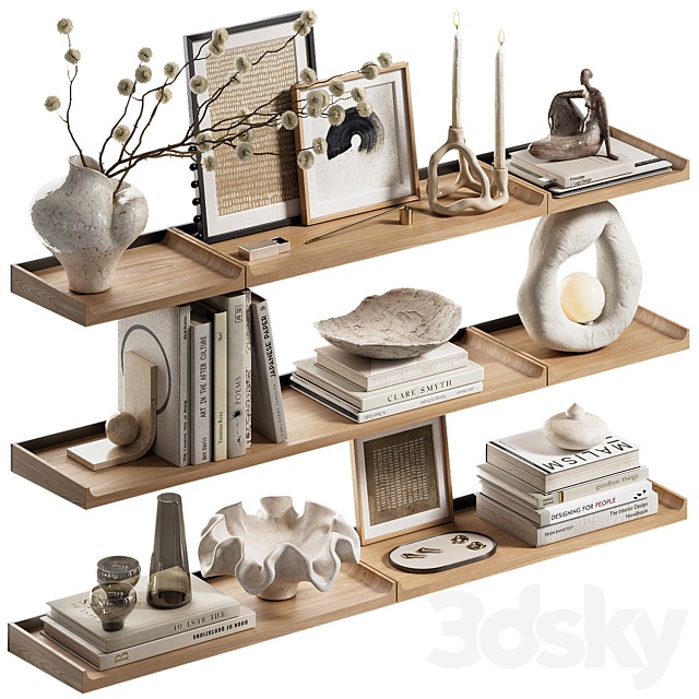 Shelves with decorative set CH3