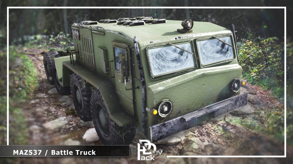 MAZ537 - Battle Truck - 6 Versions UE4.24