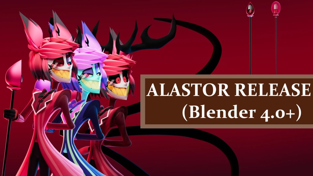 Alastor – Hazbin Hotel (Blender 4.0 +)