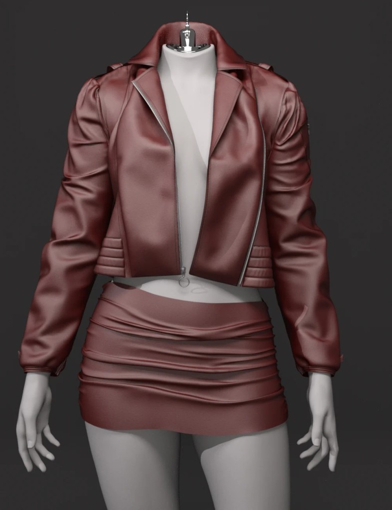 EG Leather Jacket and EG Lovely Poses for Genesis 9 Bundle