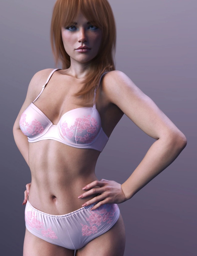 X-Fashion Flora’s Lingerie for Genesis 9 and 8 Female
