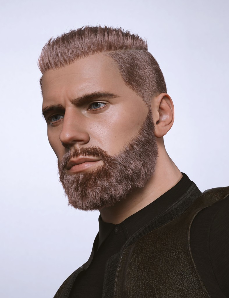 AK Invigorative hair and Beard for Genesis 9