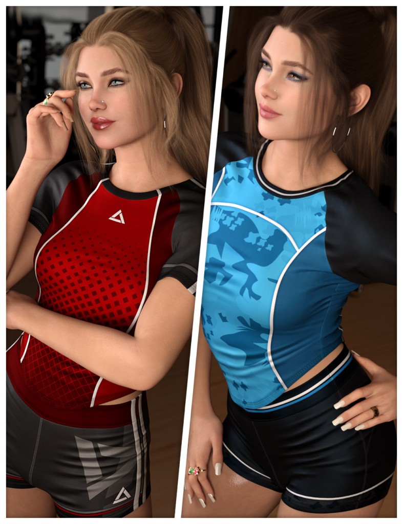 Exercising Textures for dForce SU Sports Clothes