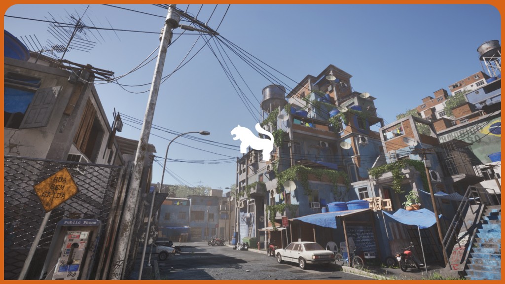 (UE) South American Slums Environment ( Favela Favela Slums American South Street )