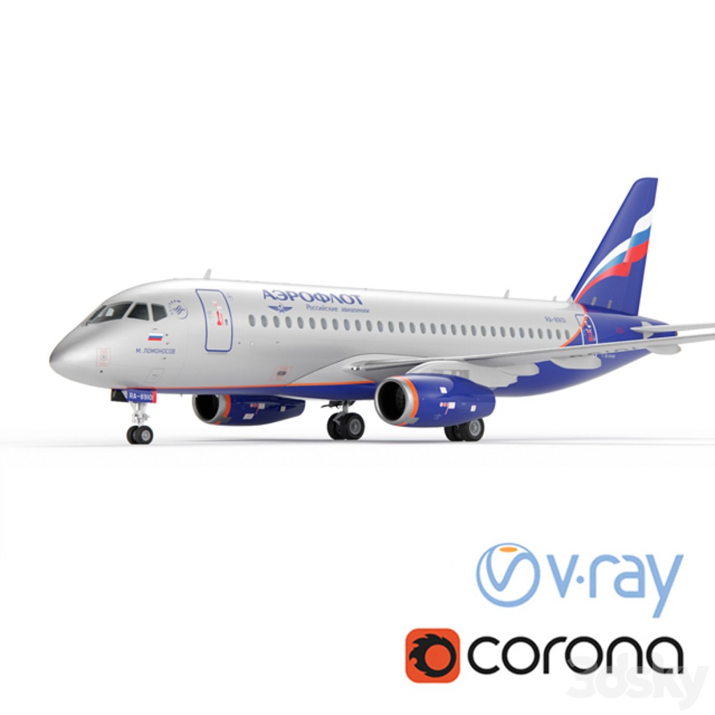 Aircraft SSJ-100 Aeroflot