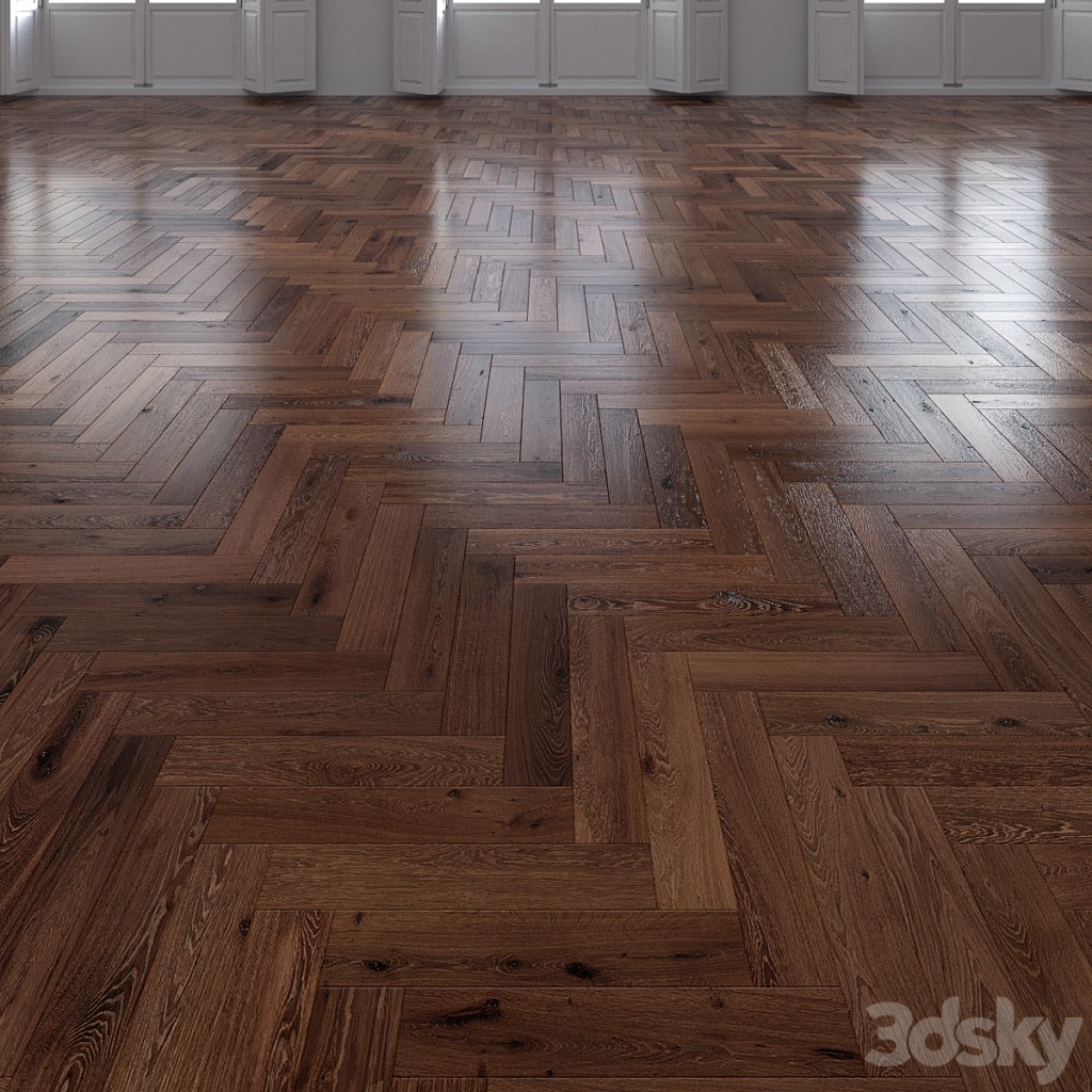 Oak Herringbones dark floor