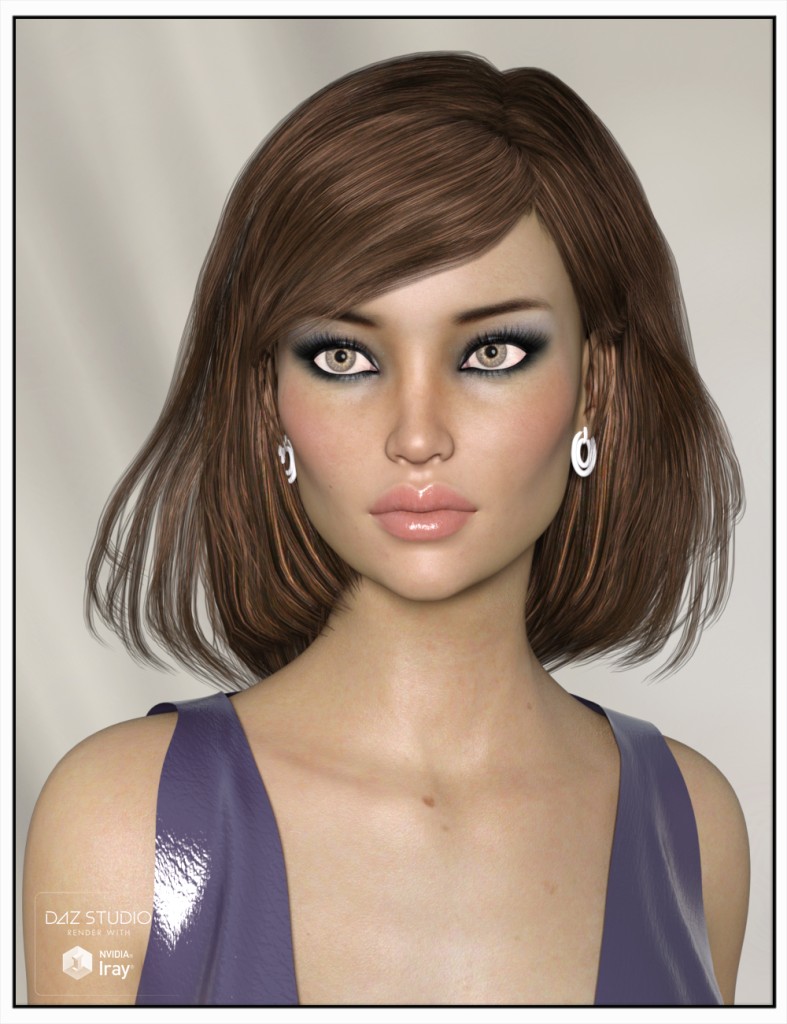 Rose Hair V4, G2, G3 3D Figure Assets SWAM