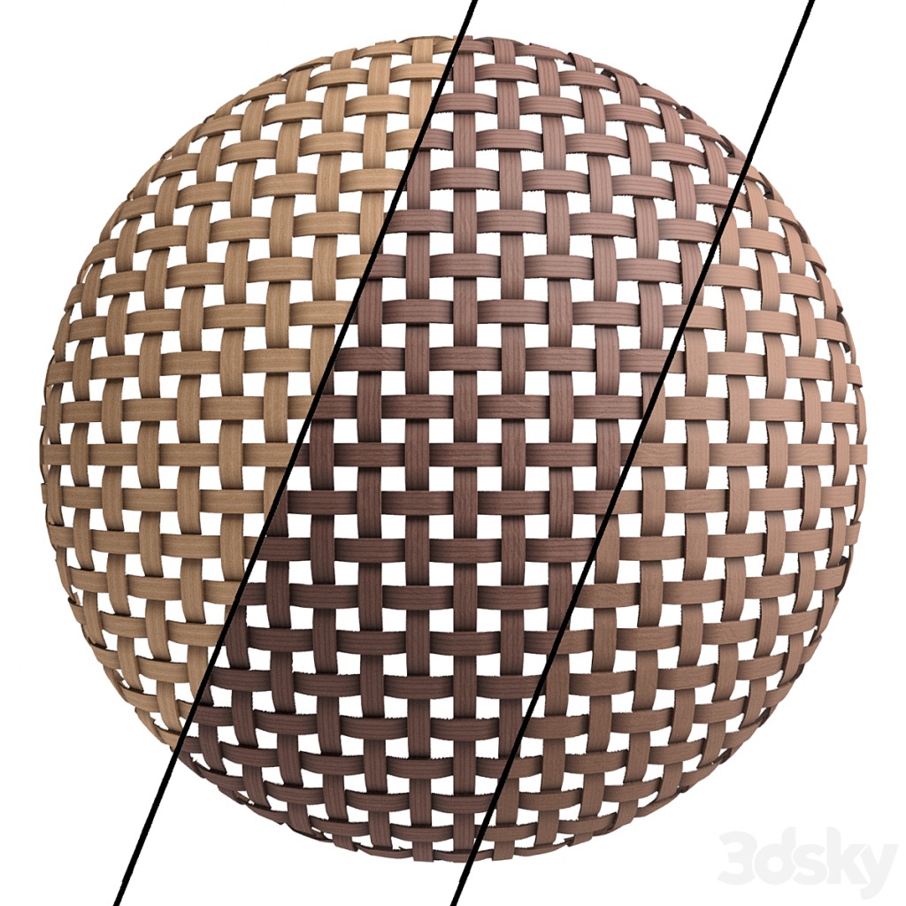 Wicker materials 5- PBR 4k by Sbsar