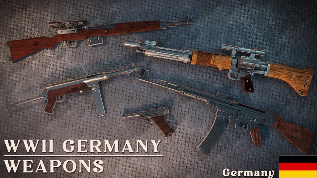 WW2 Germany Weapons UE5.1