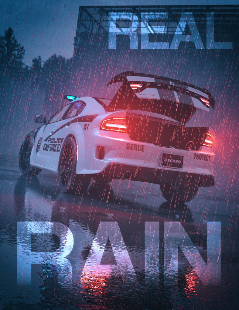 Real Rain Volume, Puddles & Splashes for HDRIs
