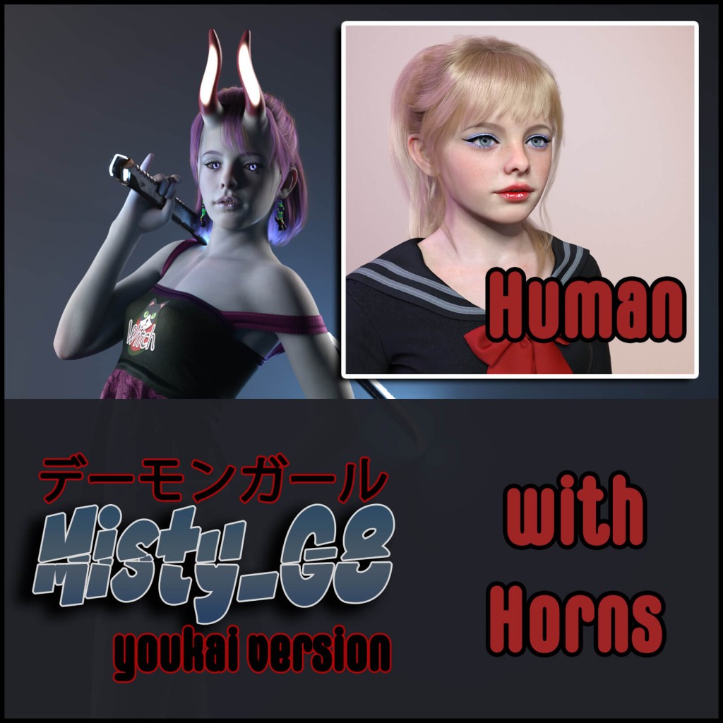 BG3D Misty Youkai Edition for Genesis 8 and 8.1 Female