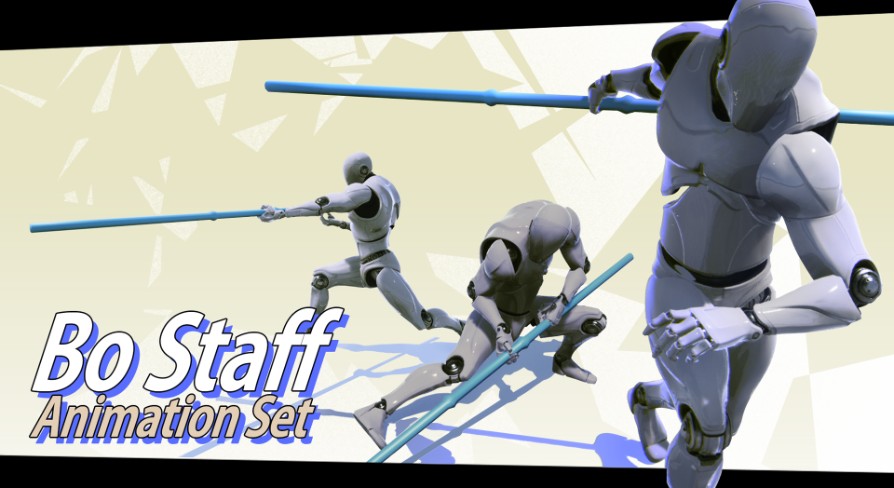 BoStaff AnimSet UE 5.0 - 5.4