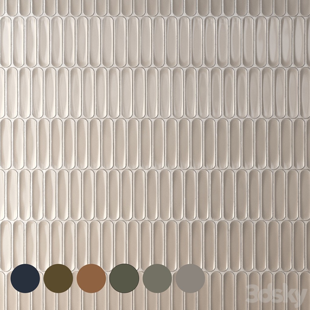 Tile WowDesign Aquarelle O Set 18
