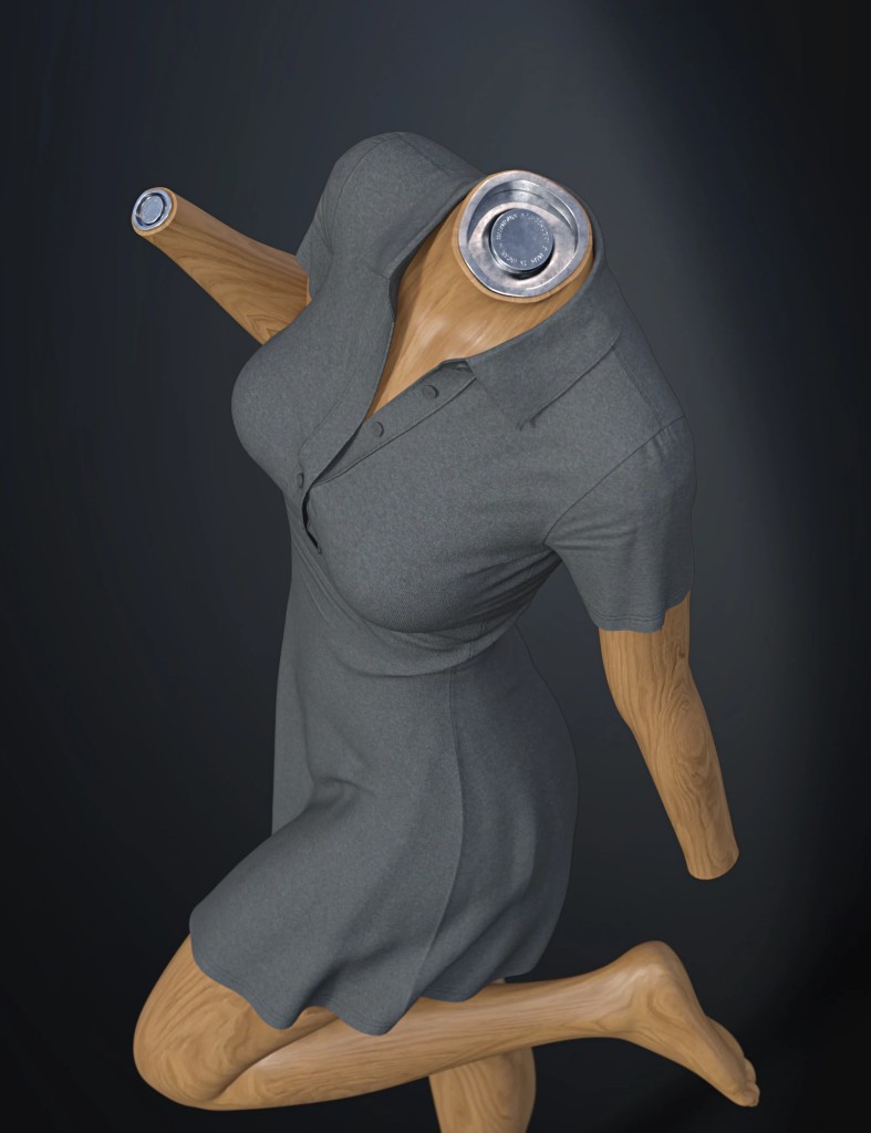dForce SU One Piece Dress for Genesis 9, 8.1, and 8 Female