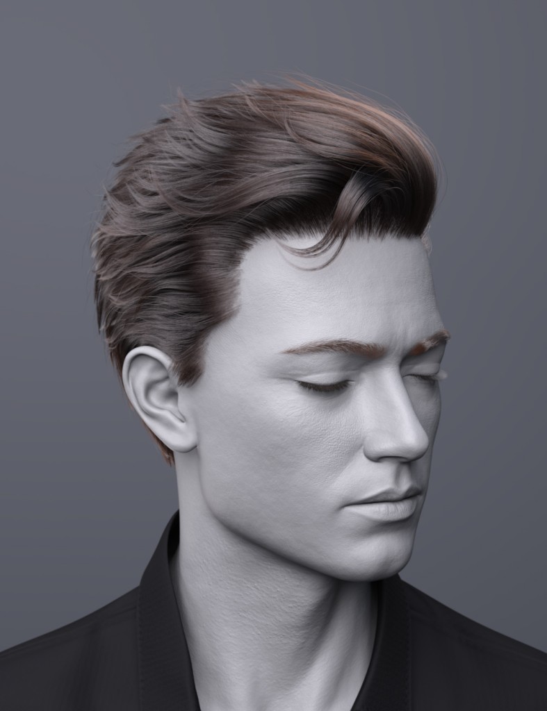 dForce FV Dramatic Side Sweep Hair for Genesis 9