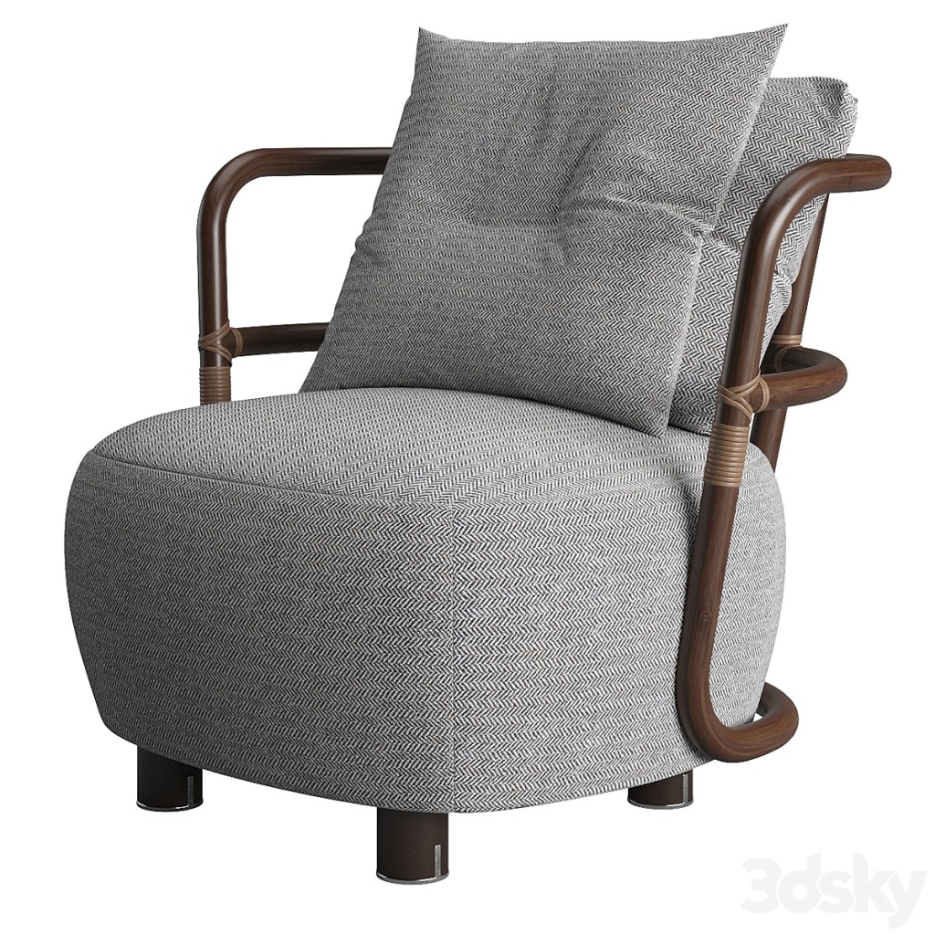 Jungle Armchair Slim Low by Exteta