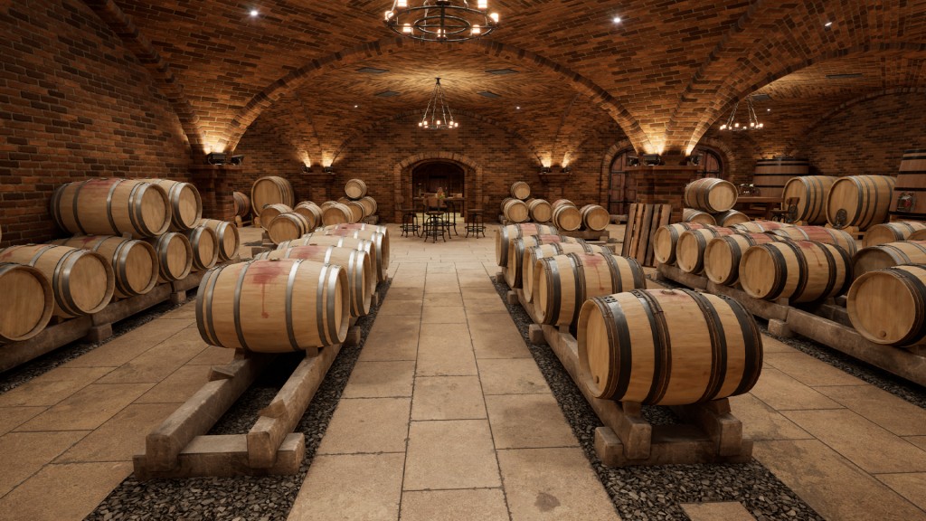 Modular Modern Wine Cellar UE4.27
