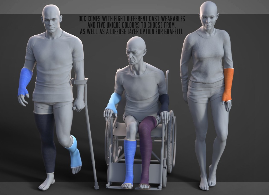 Orthopedic Cast Collection for Genesis 9