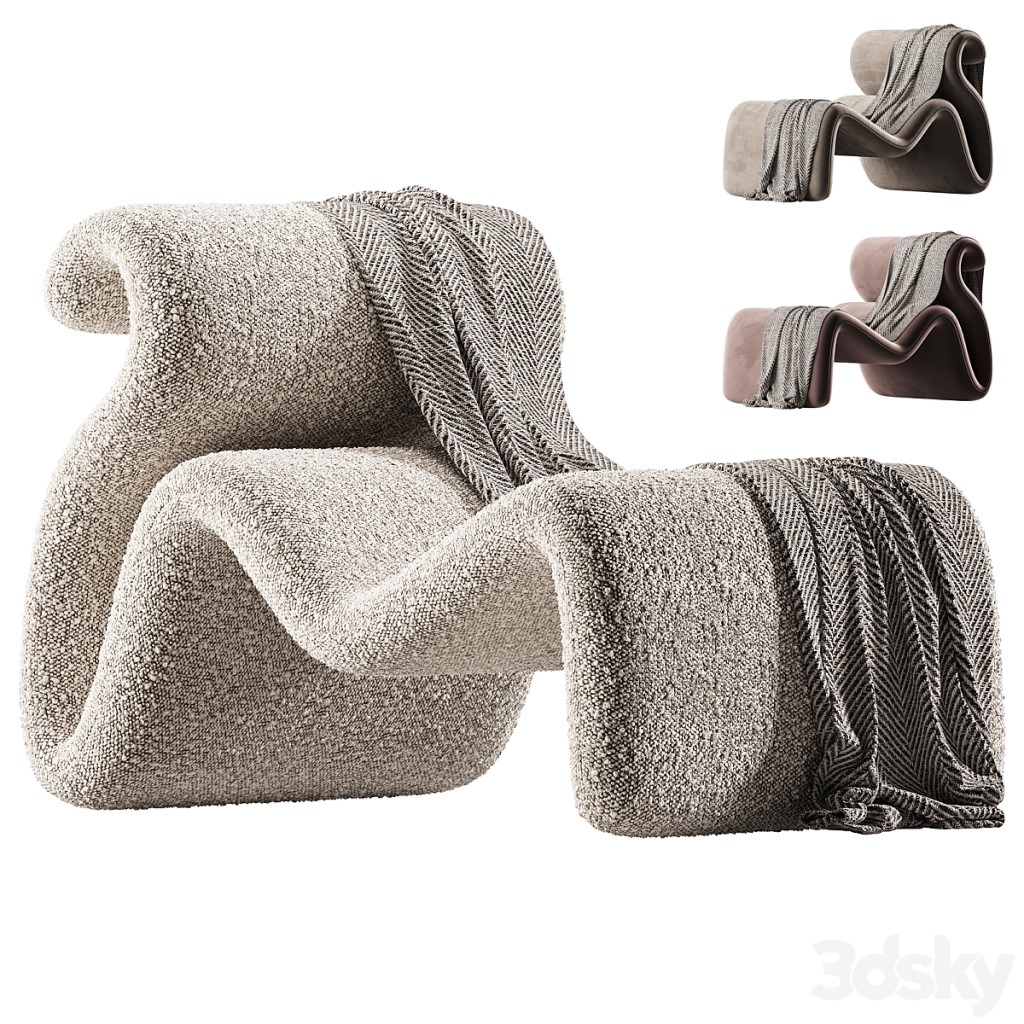 Designer lounge chair Heo Armchair
