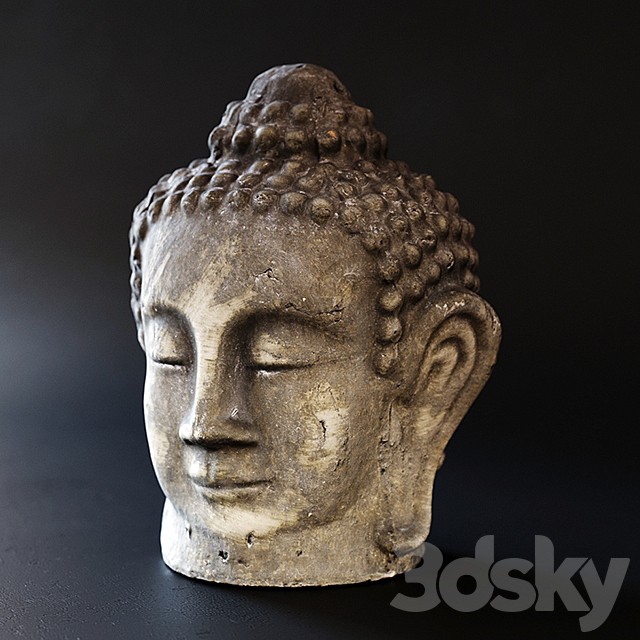 The head of the Buddha