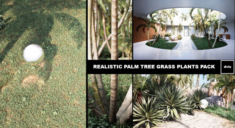 [UE4.23] Realistic Palm Tree Grass Plants (HQ)