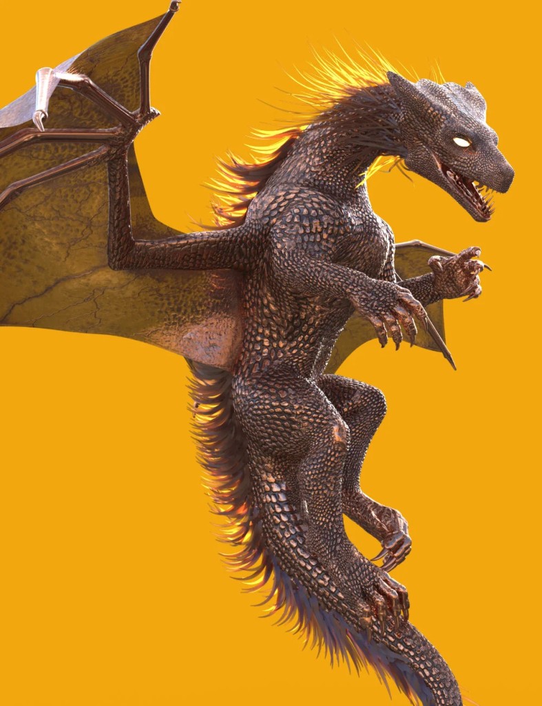 DA Copper Dragon for Daz Dragon 3
