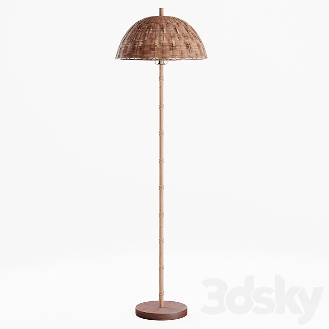 Willow Rattan Floor Lamp