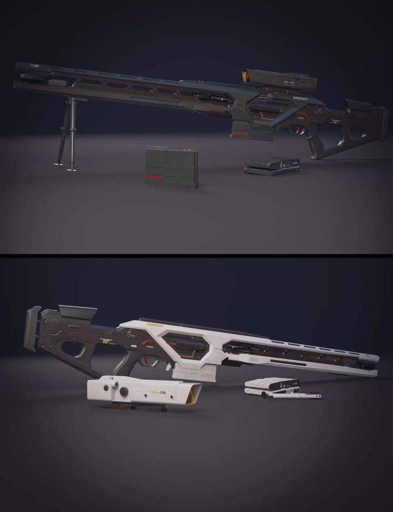 Energy Sniper Rifle and Accessories