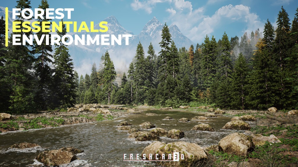 [UE5.4] Forest Essentials ( Forest Environment , Procedural Mountain Forest, Forest )