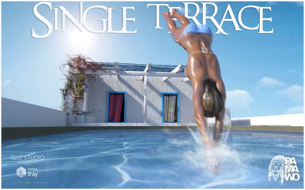 Single Terrace Iray Scene