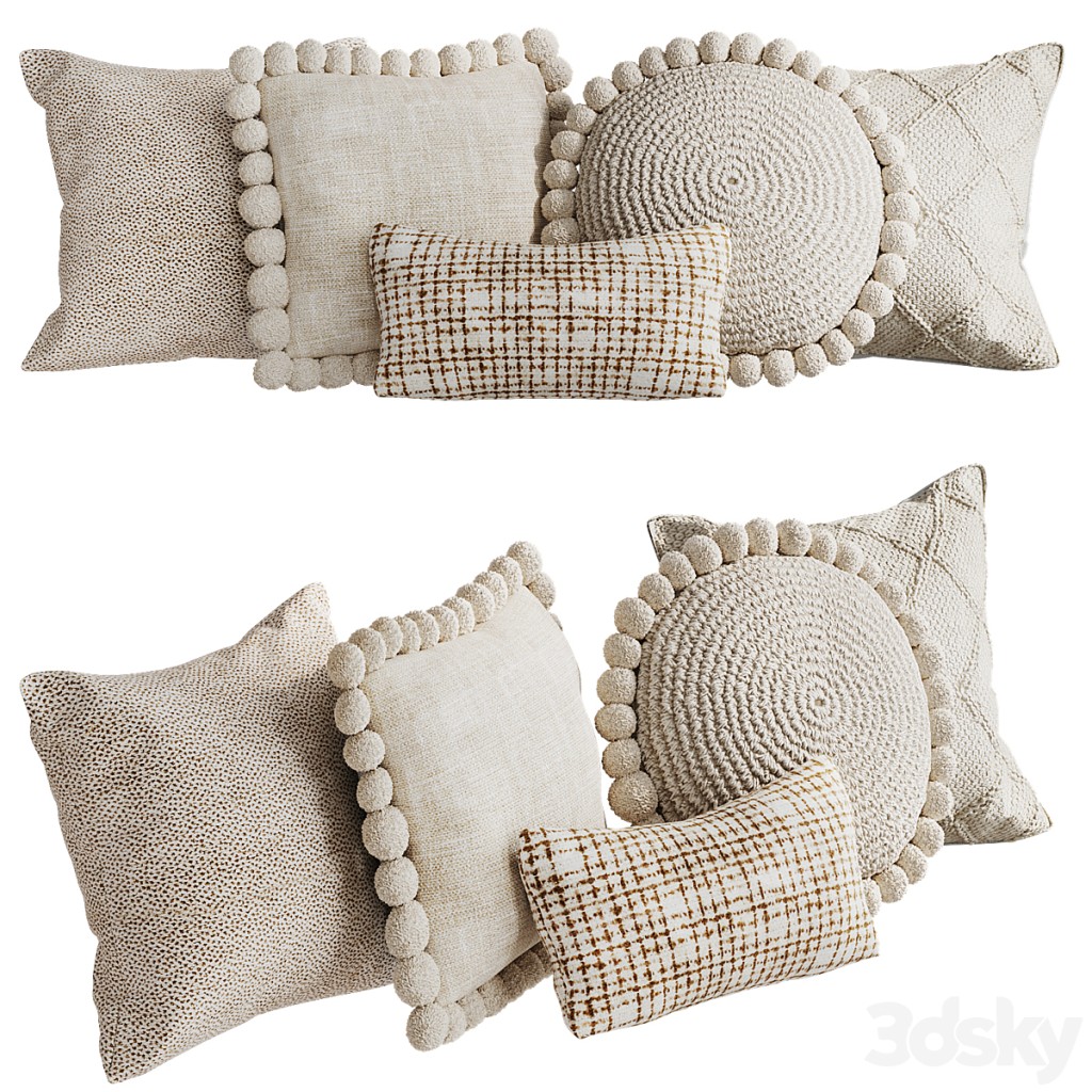 Pompom pillow set