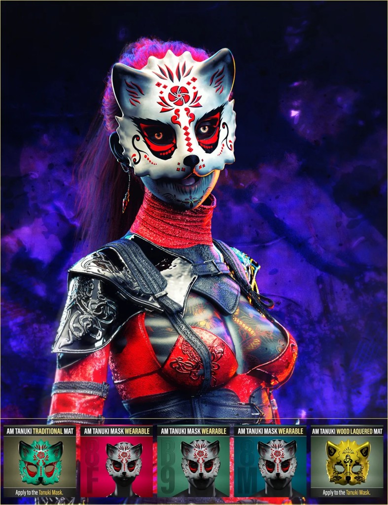 FPE Artisan Mask Tanuki for Genesis 8 and 9