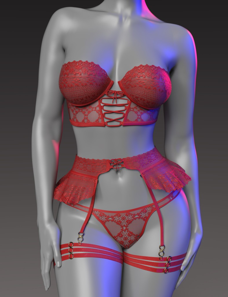 InStyle – X-Fashion Adorable Flower Lingerie Texture Add-On