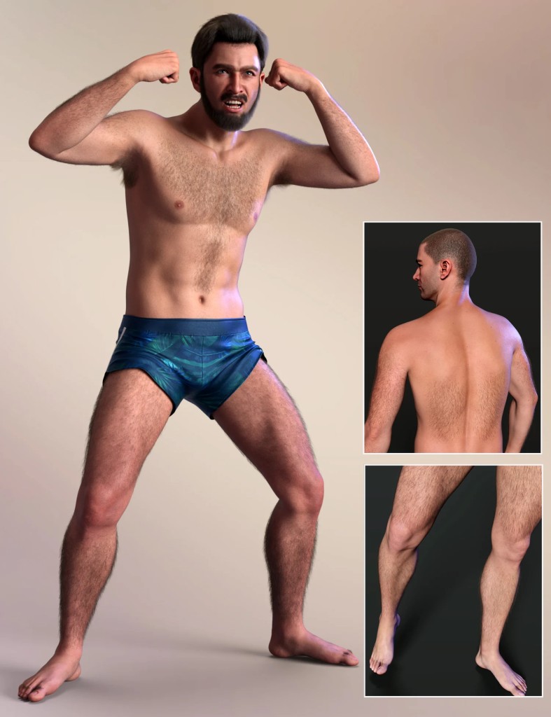dForce Hairy Man for Genesis 9