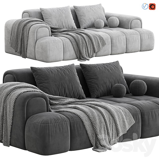 Contemporary Arm Sofa by Litfad